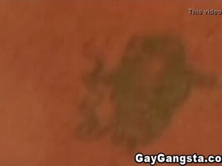 Homossexual gangsta aproveite anal a foder